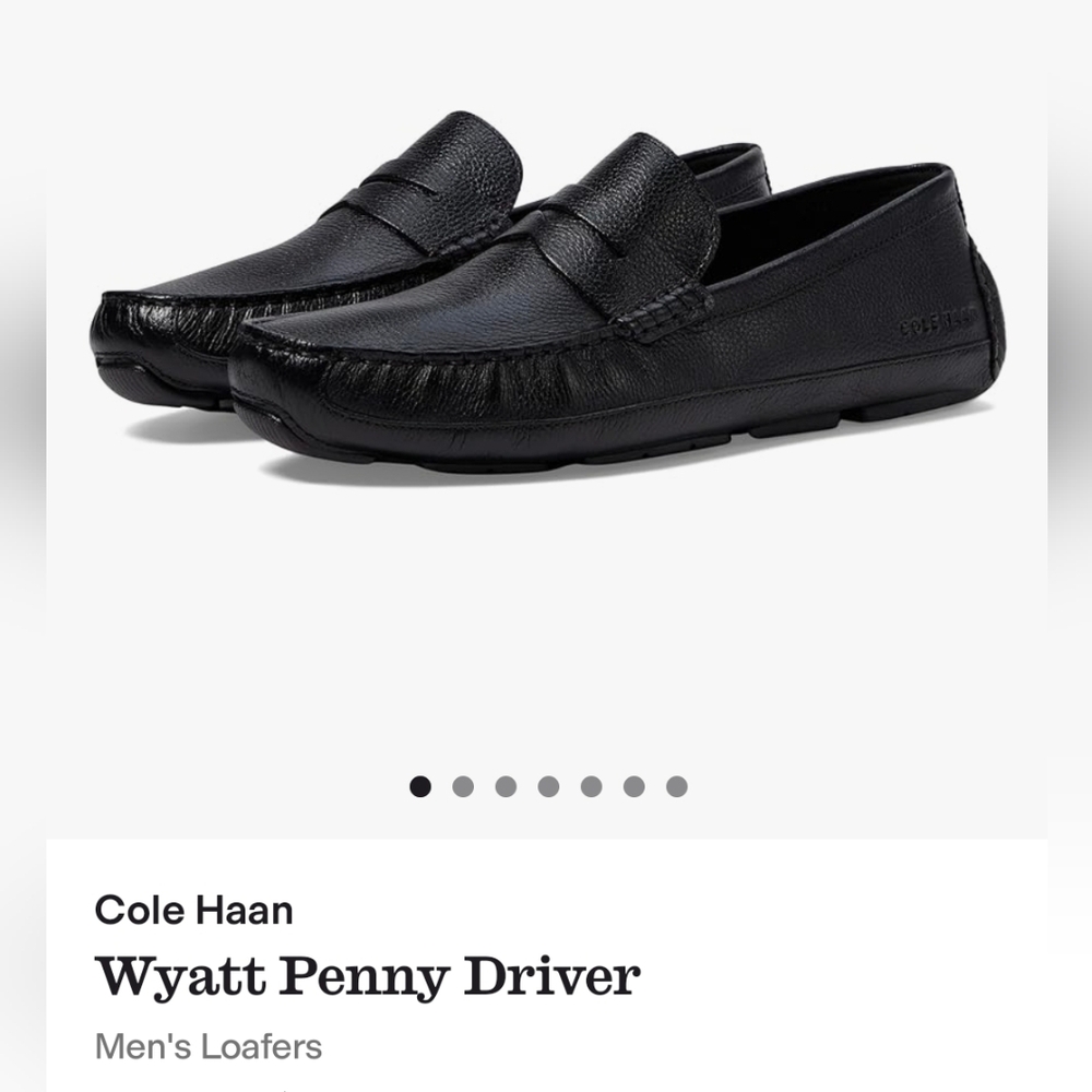 Cole Haan Wyatt Driver Loafer 10.5  Black